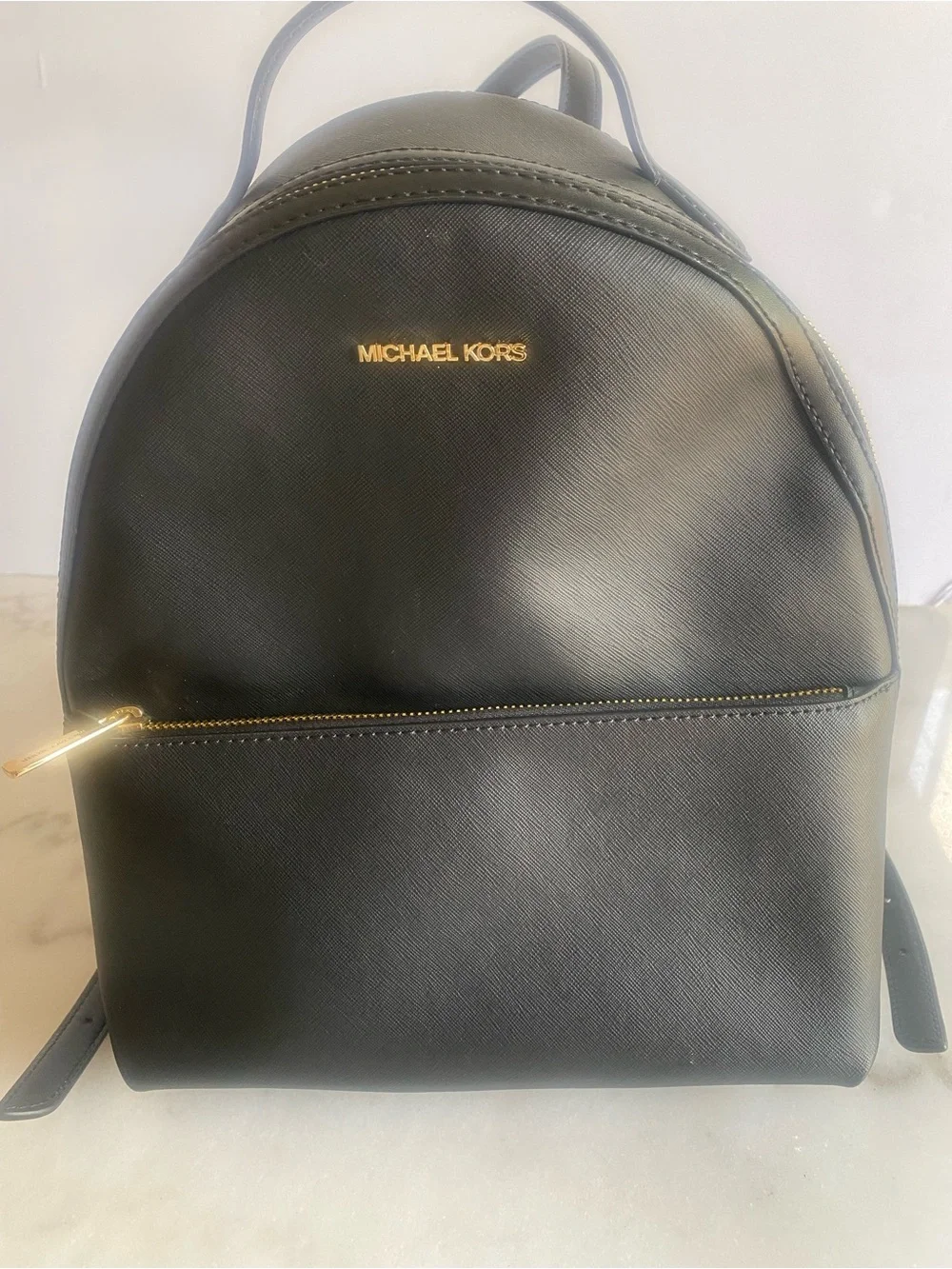 Michael Kors Sheila Medium Backpack Black Vegan Leather NWT Style 35F3G6HB6L